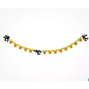 Disney Happy‎ Haunting Halloween String Garland 54.5" Mickey Goofy Pluto New